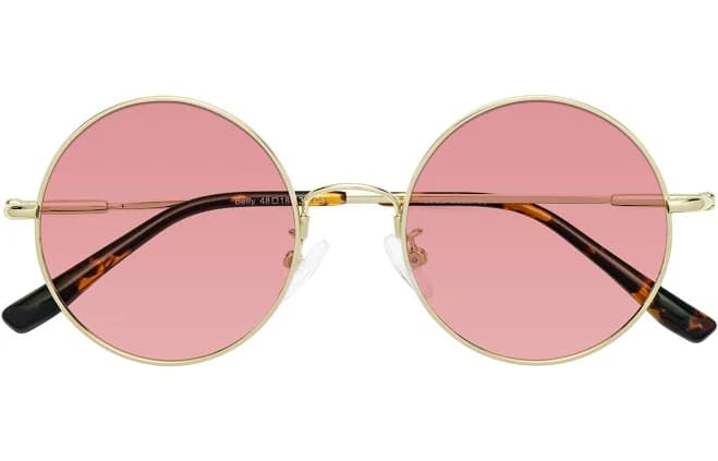 Belly Retro-Vintage Flexible Round Tinted Sunglasses