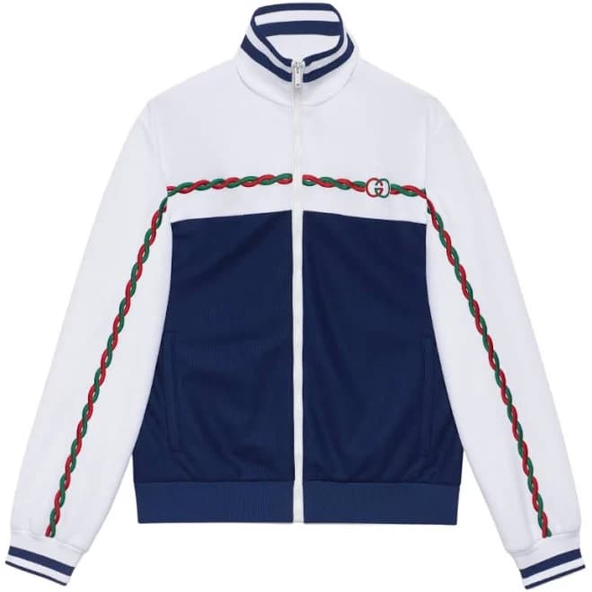 Gucci Interlocking G Track Jacket-Men-Polyester