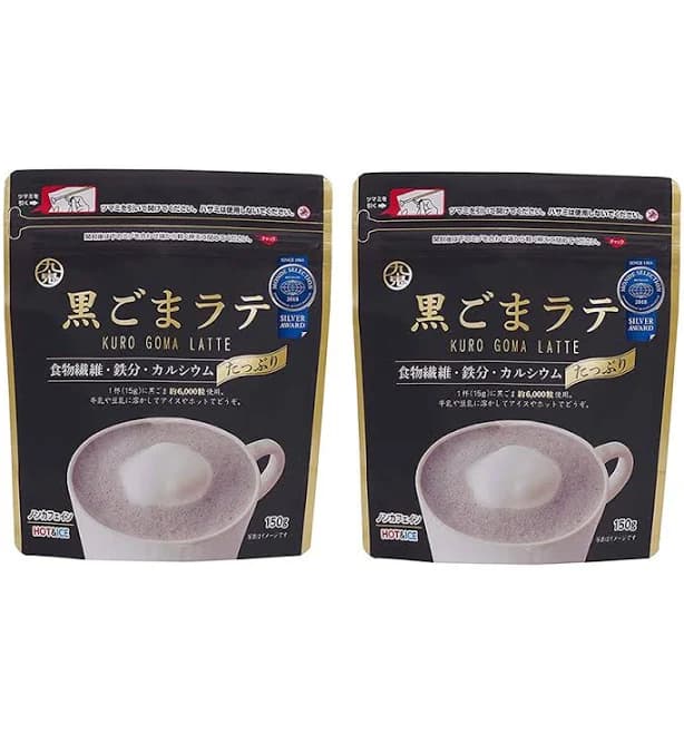 Ippinka Japanese Black Sesame Latte Pack of 2