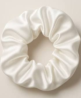 Whispering Petals Satin Scrunchie