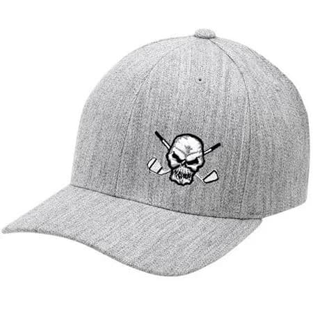 Skull Fitted Golf Hat