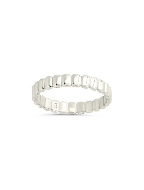 Sterling Silver Stacey Textured Band Ring