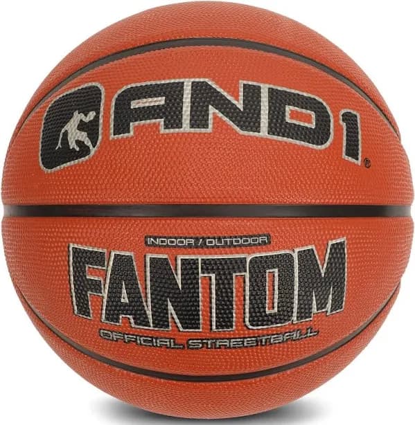 And1 Fantom Rubber Basketball - Official Size Streetball, Made For