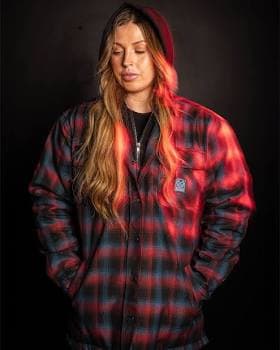 Women's Dimension Hooded Flannel Jacket