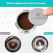 Amazon.com: CASABREWS 51mm Bottomless Portafilter with Puck Screen & Filter Basket, 3 Ears Espresso Handle for CM5418 & 3700Essential: Home & Kitchen