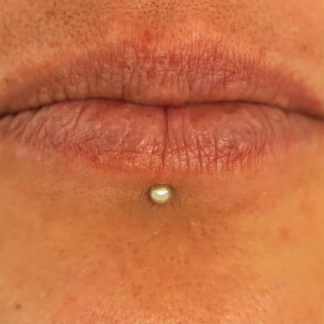 Automic Gold Small Labret Piercing