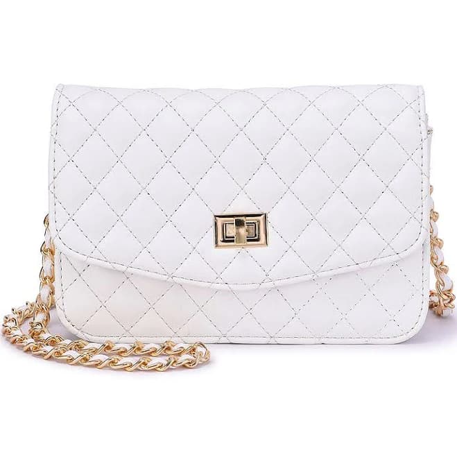 Mellow World Amanda Quilted Crossbody Clutch