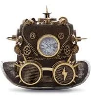 Attitude Studio Time Traveler Steampunk Top Hat with Goggles, Gears, Spikes