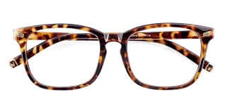 Hotably - Square Tortoise Eyeglasses Frame | ABBE Glasses