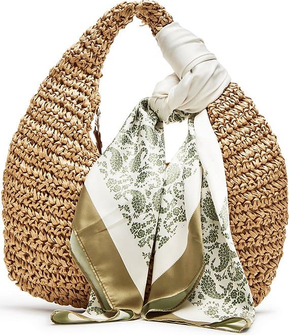 Steve Madden Daenrys Straw Scarf Shoulder Bag | Dillard's
