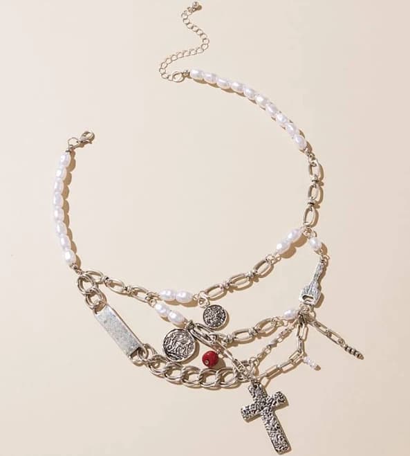 Boutique by BKE Women's Statement Charm Necklace
