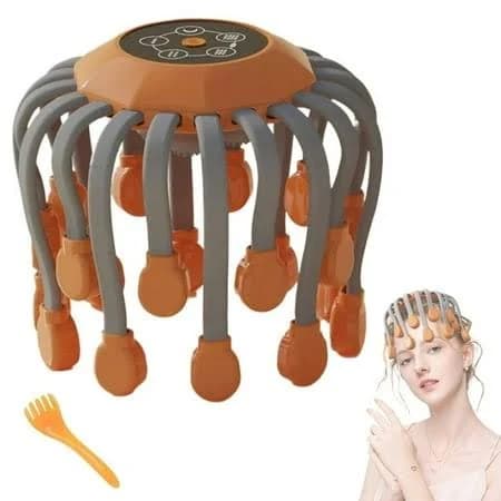 Head Massager for Migraine Relief with Music,Headache Massager for Migraines with 20 Vibrating Points,Electric Head Massager Scalp,Scalp Massager Tool