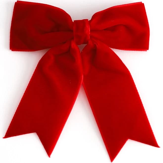 Little Stocking Company Girls' Velvet Ribbon Hair Bow