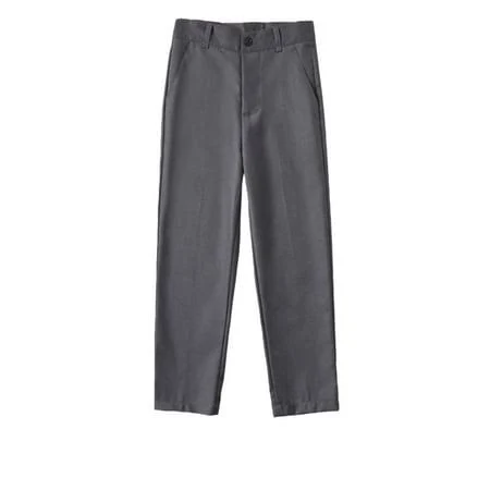 Boys Classic Button Front Zipper Dress Pants