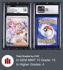 CGC 10 Lacey 172/142 Stellar Crown Secret Art Rare Pokemon Trainer Card | eBay