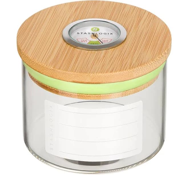 STASHLOGIX Bamboo SmartJar