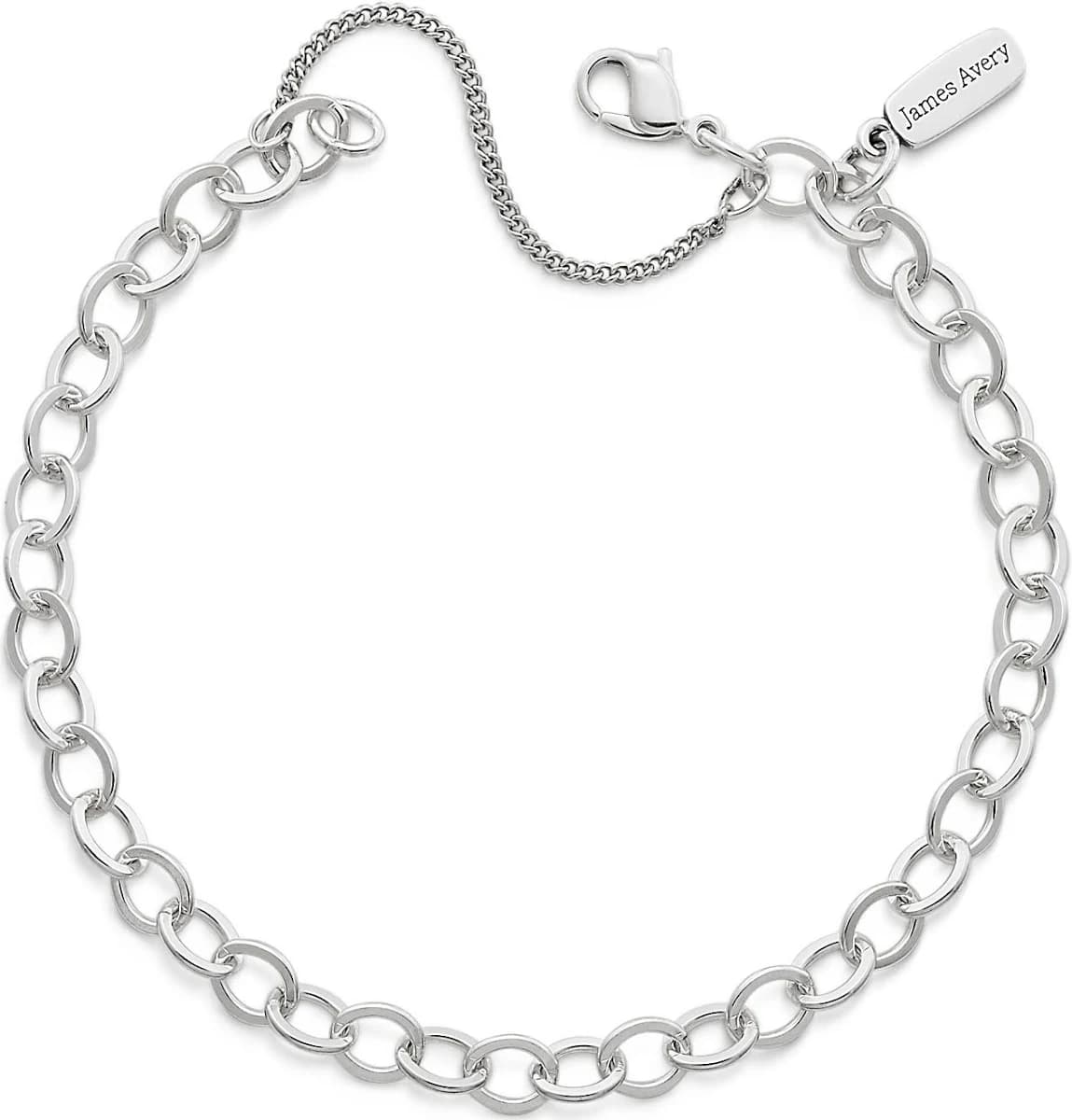 James Avery Forged Gold Link Charm Bracelet