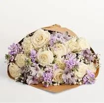 Lovely Lavender Medley Wrapped Bouquet