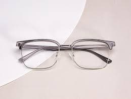 Ghassan - Rectangle Grey Glasses for Men & Women - Lensmart