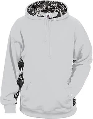 Adult Badger 1464 Digital Camo Colorblock Performance Fleece Hooded Sweatshirt