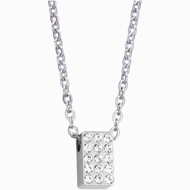 Brilliance Oblong Crystal Necklace