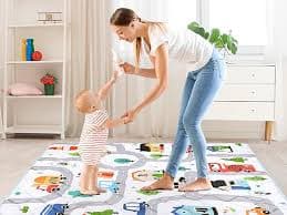 Amazon.com : Baby Play Mat for Floor 50 * 50 inch, Extra Thick Soft Cushioning Foam Mat for Kids, Non Slip & Washable Crawling Mat for Toddler, Padded Play Mat for Baby