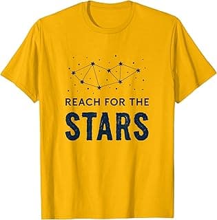 Reach for The Stars Inspirational Design T-Shirt