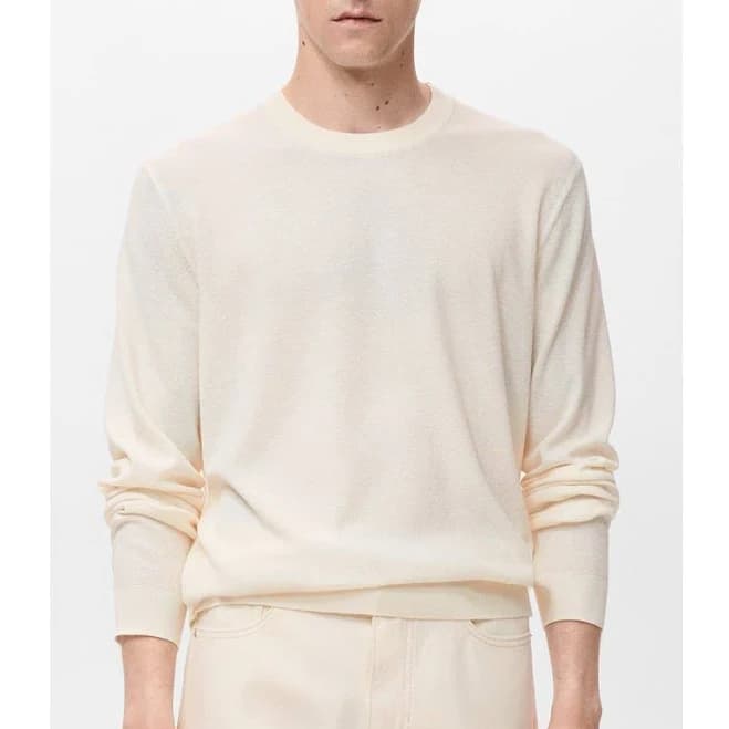 MANGO Men's Fine-knit Sweater