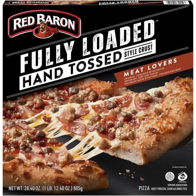 Red Baron Fully Loaded Meat Lover's Hand Tossed Crust Frozen Pizza