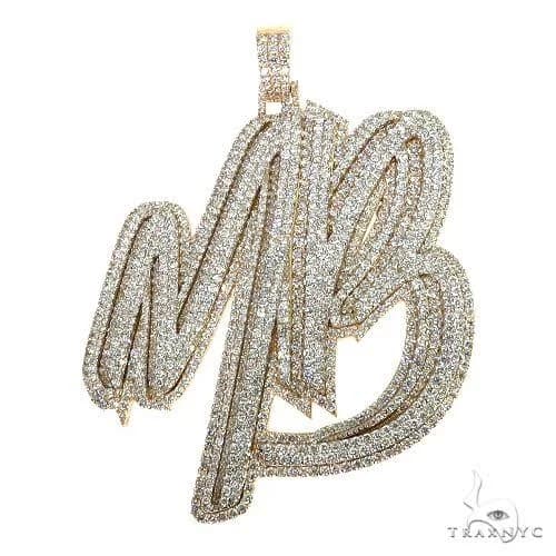TraxNYC Custom Made MB Diamond Pendant