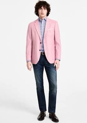 Nautica Men Modern-fit Active Stretch Structure Weave Sport Coat