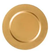 Gold Round Charger Plate