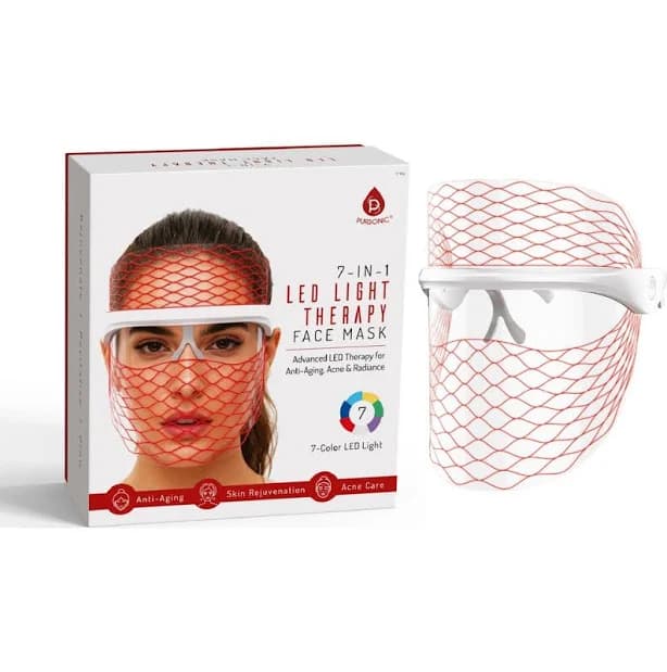 Pursonic 7-in-1 LED Light Therapy Face Mask