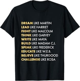 Black History T Shirts - Dream Like Martin T Shirt T-Shirt