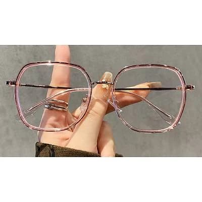 Leona Irregular Pink Eyeglasses