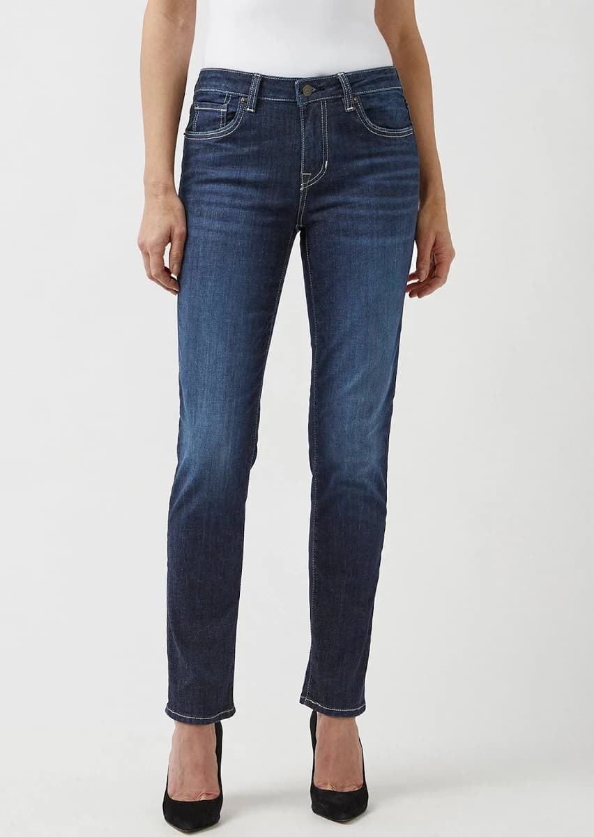 Buffalo Jeans Women's Carrie Mid Rise Slim Jeans