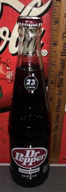 Dr Pepper Nostalgic Bottle Soda Cane Sugar 12oz