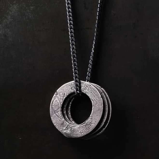 Sterling Silver 925 Custom Engraving On Each Circle