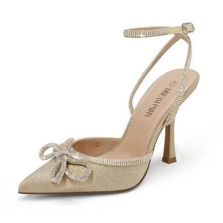 Dream Pairs Destiny Stiletto Rhinestone Pumps