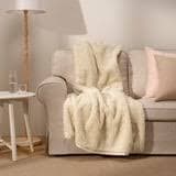 ÅSJORDFLY throw, off-white, 130x170 cm - IKEA