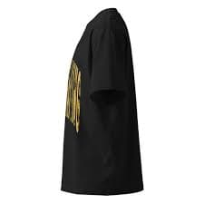 KEEP PRAYING FADED GOLD - Unisex organic oversized high neck t-shirt | PrayToLive