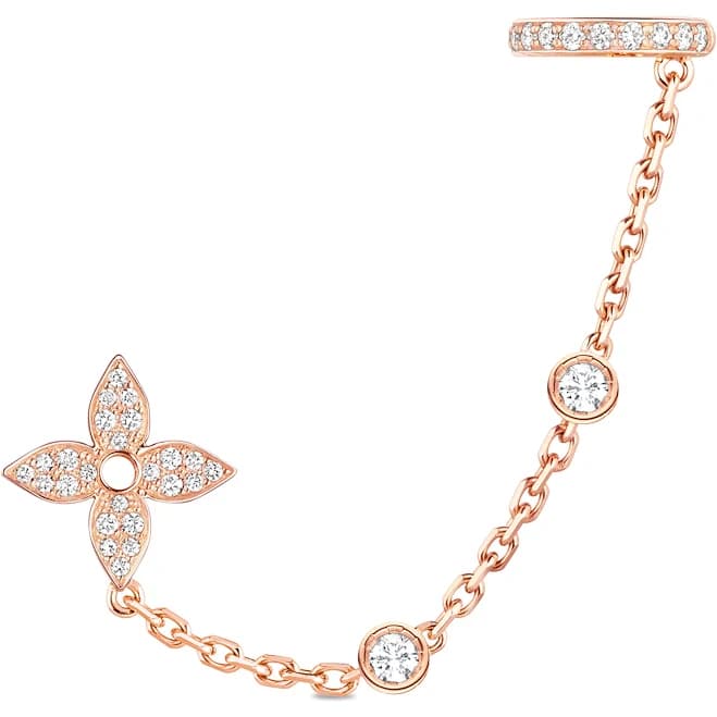 Louis Vuitton Idylle Blossom Pink Gold Diamond Earrings