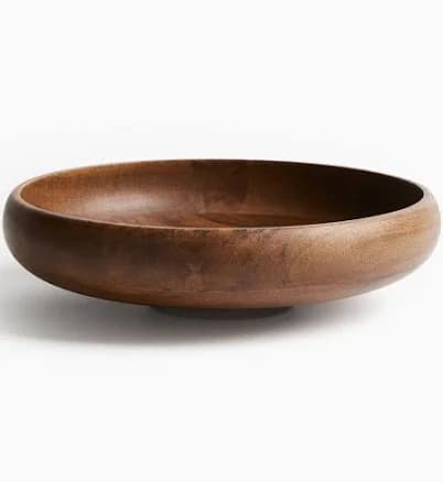 H&M Home Large Mango Wood Bowl