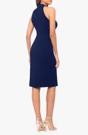 Betsy & Adam Rosette Velvet Stripe Sheath Dress | Nordstromrack