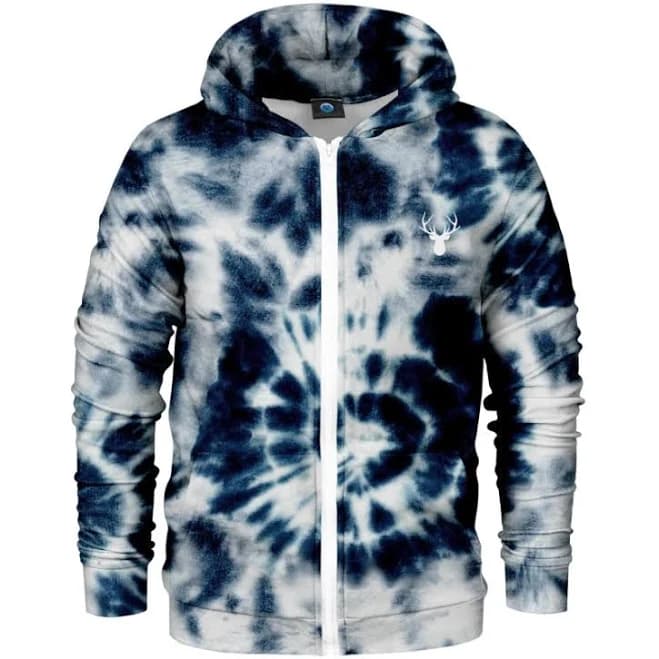 Tie Dye Zip Up Hoodie