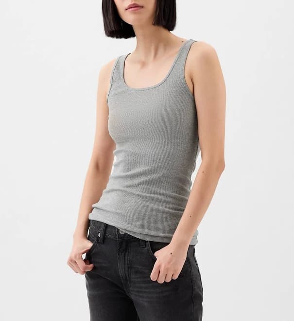 Gap Factory Women's Gap Logo Ribbed Tank Top