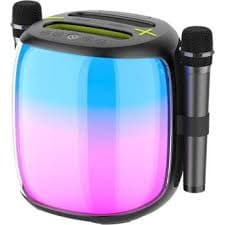 Worryfree Gadgets 100W Portable Bluetooth Party Speaker with Two Microphones & Tripod Bundle : Target