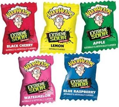 Warheads Extreme Sour 5 Fruit Hard Candy