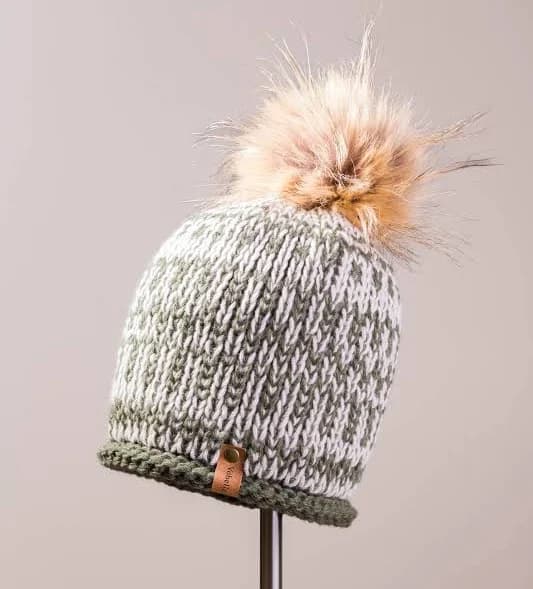 Faux Fur Beanie with Pom Pom