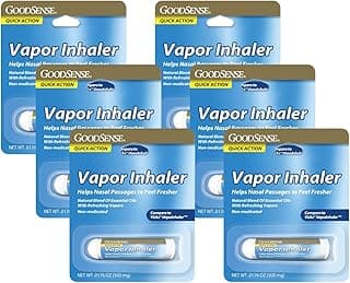 GoodSense Vapor Inhaler Quick Action Non-Medicated, 0.0176 OZ (Pack of 6)